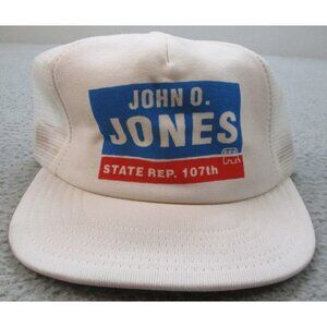 Vintage Trucker Hat Snapback Cap John O. Jones State Rep. 107th Republican Foam
